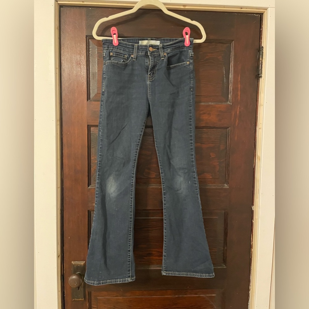 Levi, boot cut, mid-rise jeans